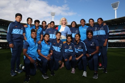 Women's T20 WC: Ahead of final, Katy Perry meets Harmanpreet & Co. | Women's T20 WC: Ahead of final, Katy Perry meets Harmanpreet & Co.