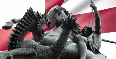 Dragon-slaying returns to London's Trafalgar Square to mark St George's Day | Dragon-slaying returns to London's Trafalgar Square to mark St George's Day