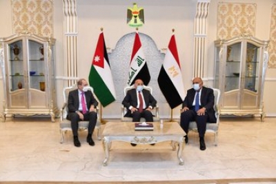 Iraqi, Egyptian, Jordanian FMs meet over trilateral summit | Iraqi, Egyptian, Jordanian FMs meet over trilateral summit