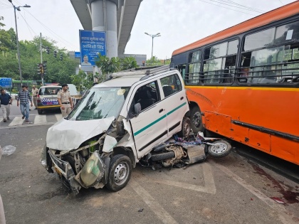 One dead, five injured after DTC bus loses control in Delhi; driver held | One dead, five injured after DTC bus loses control in Delhi; driver held