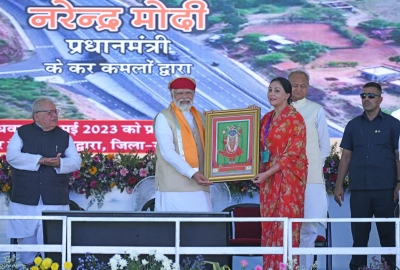 MP Diya Kumari thanks PM as he inaugurates projects worth Rs 5000 cr in Rajsamand | MP Diya Kumari thanks PM as he inaugurates projects worth Rs 5000 cr in Rajsamand