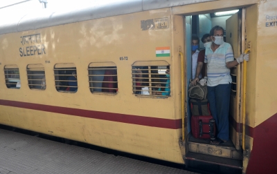 Secunderabad station springs to life as passengers board train | Secunderabad station springs to life as passengers board train