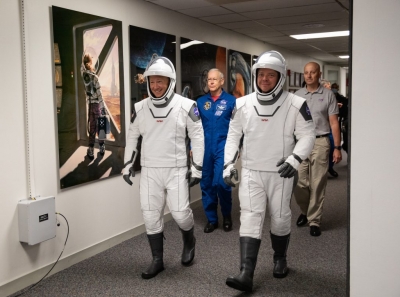 We're ready, say NASA crewmates on maiden SpaceX flight to ISS | We're ready, say NASA crewmates on maiden SpaceX flight to ISS