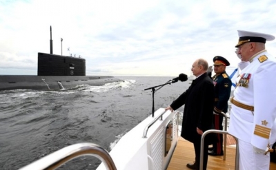 Putin depicts Russian navy as pivotal in safeguarding national security, sovereignty | Putin depicts Russian navy as pivotal in safeguarding national security, sovereignty