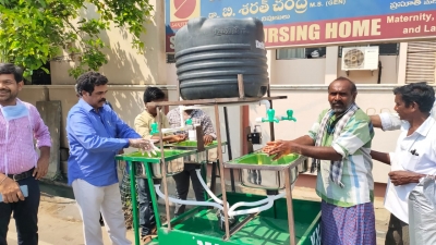 Mobile hand-wash facility for slums in Andhra town | Mobile hand-wash facility for slums in Andhra town