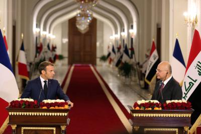 Iraqi, French Presidents call for reducing regional tension | Iraqi, French Presidents call for reducing regional tension
