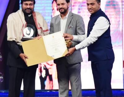 IFFI: Megastar Chiranjeevi conferred with Indian Film Personality award | IFFI: Megastar Chiranjeevi conferred with Indian Film Personality award