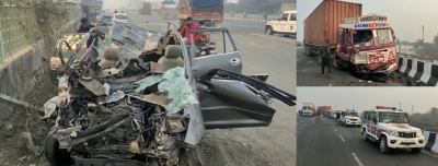 Four killed in road crash in Gujarat district | Four killed in road crash in Gujarat district