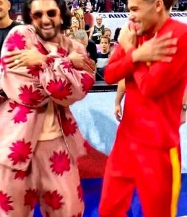 Ranveer makes NBA star Trae Young shake-a-leg on 'Gallan Goodiyaan' | Ranveer makes NBA star Trae Young shake-a-leg on 'Gallan Goodiyaan'