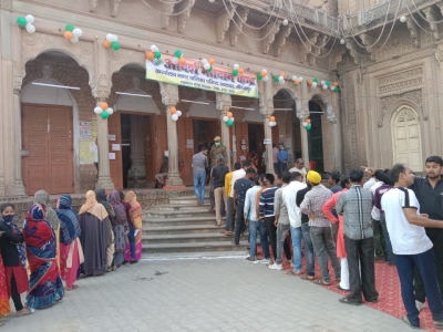 UP polls: 35.51% voter turnout till 1 p.m | UP polls: 35.51% voter turnout till 1 p.m UP polls: 35.51% voter turnout till 1 p.m | UP polls: 35.51% voter turnout till 1 p.m