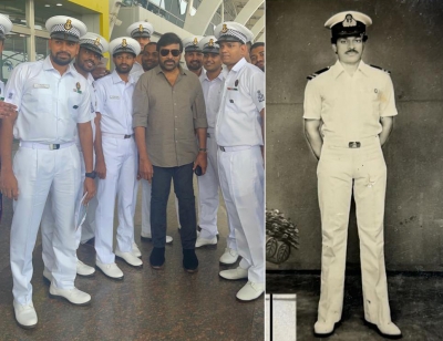 Chiranjeevi goes down the memory lane with naval cadet pic | Chiranjeevi goes down the memory lane with naval cadet pic