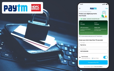 Paytm, HDFC ERGO launch 'Payment Protect' to safeguard mobile UPI transactions up to Rs 10K | Paytm, HDFC ERGO launch 'Payment Protect' to safeguard mobile UPI transactions up to Rs 10K