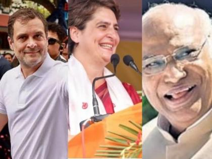 Kharge to address meetings in Telangana, Rahul & Priyanka to rally in Raj | Kharge to address meetings in Telangana, Rahul & Priyanka to rally in Raj Kharge to address meetings in Telangana, Rahul & Priyanka to rally in Raj | Kharge to address meetings in Telangana, Rahul & Priyanka to rally in Raj