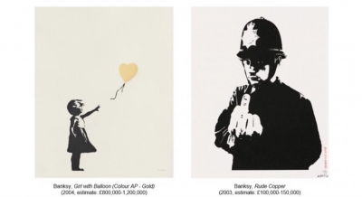 Banksy's 'Girl With Balloon' heads to auction | Banksy's 'Girl With Balloon' heads to auction Banksy's 'Girl With Balloon' heads to auction | Banksy's 'Girl With Balloon' heads to auction
