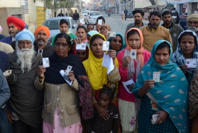 About 49.31% voting in UP, Punjab till 3 pm | About 49.31% voting in UP, Punjab till 3 pm
