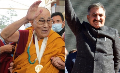 Dalai Lama congratulates Himachal CM Sukhwinder Singh | Dalai Lama congratulates Himachal CM Sukhwinder Singh
