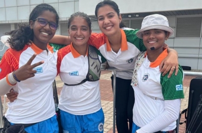 Archery World Cup: Indian women's recurve team wins bronze | Archery World Cup: Indian women's recurve team wins bronze