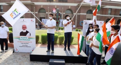 Thakur launches Fit India Freedom Run 2.0 to celebrate 75 years of Independence | Thakur launches Fit India Freedom Run 2.0 to celebrate 75 years of Independence Thakur launches Fit India Freedom Run 2.0 to celebrate 75 years of Independence | Thakur launches Fit India Freedom Run 2.0 to celebrate 75 years of Independence