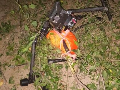 BSF, Punjab Police seize broken drone, 3.4 KG heroin in Ferozepur | BSF, Punjab Police seize broken drone, 3.4 KG heroin in Ferozepur BSF, Punjab Police seize broken drone, 3.4 KG heroin in Ferozepur | BSF, Punjab Police seize broken drone, 3.4 KG heroin in Ferozepur