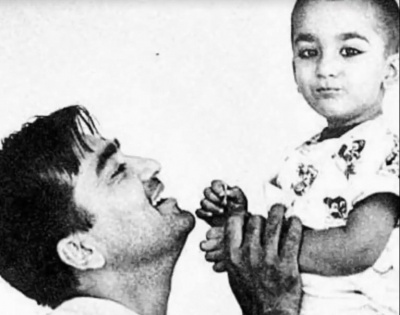 Sanjay shares childhood pic on dad Sunil Dutt's 91st birth anniversary | Sanjay shares childhood pic on dad Sunil Dutt's 91st birth anniversary