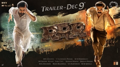 'RRR' makers set to release theatrical trailer on Dec 9 | 'RRR' makers set to release theatrical trailer on Dec 9