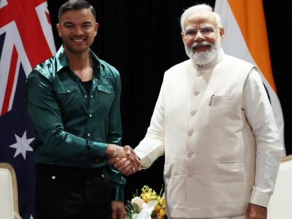 Modi meets Australian singer Guy Sebastian | Modi meets Australian singer Guy Sebastian Modi meets Australian singer Guy Sebastian | Modi meets Australian singer Guy Sebastian