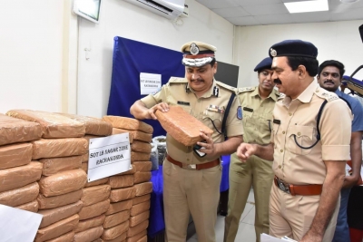 1,240 kg ganja seized near Hyderabad | 1,240 kg ganja seized near Hyderabad