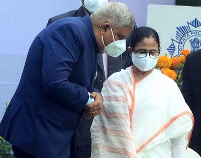 Dhankar-Mamata 'subtle spat' at global summit will hurt WB's image: Economists | Dhankar-Mamata 'subtle spat' at global summit will hurt WB's image: Economists Dhankar-Mamata 'subtle spat' at global summit will hurt WB's image: Economists | Dhankar-Mamata 'subtle spat' at global summit will hurt WB's image: Economists