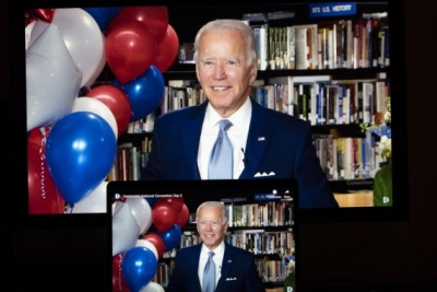 Biden casts early vote for US prez election | Biden casts early vote for US prez election