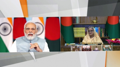 PMs Modi, Hasina inaugurate India-Bangladesh energy pipeline | PMs Modi, Hasina inaugurate India-Bangladesh energy pipeline