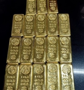 Man held at Chandigarh airport with 18 kg gold bricks | Man held at Chandigarh airport with 18 kg gold bricks