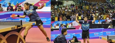 National Games, TT: Gujarat's Harmeet, WB's Sutirtha clinch men's and women's singles title | National Games, TT: Gujarat's Harmeet, WB's Sutirtha clinch men's and women's singles title