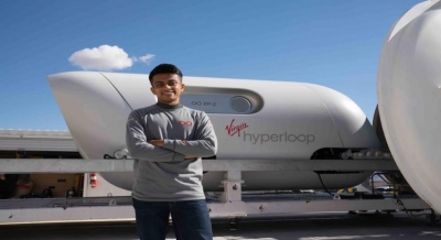 Young Indian on maiden voyage of Virgin Hyperloop | Young Indian on maiden voyage of Virgin Hyperloop
