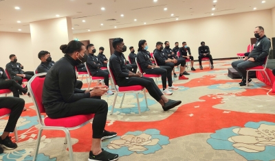 Indian players in Dubai ahead of friendly ties | Indian players in Dubai ahead of friendly ties
