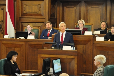 Latvia's new parliament elects Speaker | Latvia's new parliament elects Speaker