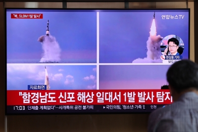 N.Korea fires ballistic missile toward East Sea: S.Korean military | N.Korea fires ballistic missile toward East Sea: S.Korean military