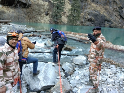 U'khand natural lake: ITBP, DRDO end inspection as 2 more teams arrive | U'khand natural lake: ITBP, DRDO end inspection as 2 more teams arrive