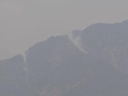 Forest fires rage in Dhauladhar mountain range near HP's Dharamshala | Forest fires rage in Dhauladhar mountain range near HP's Dharamshala