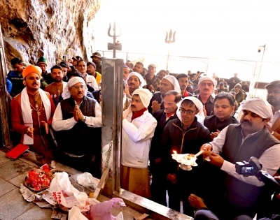 Amarnath Shrine Board organises 'Pratham Puja' at holy cave | Amarnath Shrine Board organises 'Pratham Puja' at holy cave