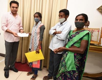 KTR helps tribal student to pursue higher studies | KTR helps tribal student to pursue higher studies