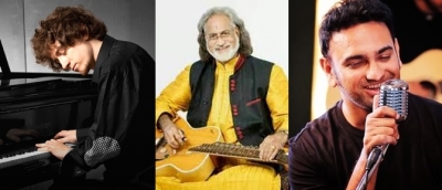 Pandit Vishwa Mohan Bhatt, Ruslan Sirota collaborate with Kshitij Tarey for album 'Classical Crossover' | Pandit Vishwa Mohan Bhatt, Ruslan Sirota collaborate with Kshitij Tarey for album 'Classical Crossover'