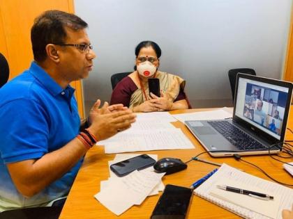 Goa Health Minister holds web conference with members of ChildLine Committee | Goa Health Minister holds web conference with members of ChildLine Committee