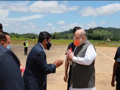 Amit Shah reaches Shillong on his two-day visit to North East | Amit Shah reaches Shillong on his two-day visit to North East