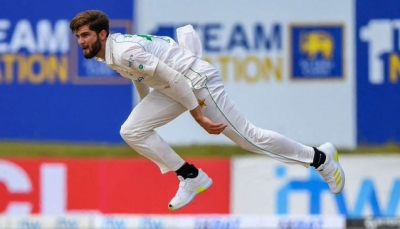 Shaheen Shah Afridi ruled out of second Sri Lanka Test with knee injury | Shaheen Shah Afridi ruled out of second Sri Lanka Test with knee injury