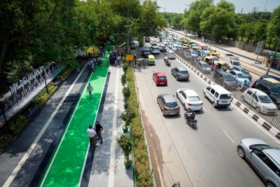 PWD starts beautifying roads in Chirag Delhi | PWD starts beautifying roads in Chirag Delhi