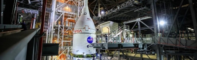 NASA completes stacking rocket for Moon mission | NASA completes stacking rocket for Moon mission
