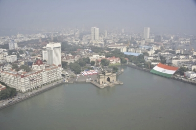 Indian Navy unveils world's largest national flag in Mumbai | Indian Navy unveils world's largest national flag in Mumbai