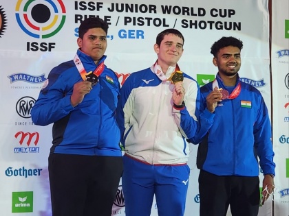 Jr shooting World Cup: India wins silver in men's Rapid Fire Pistol team event | Jr shooting World Cup: India wins silver in men's Rapid Fire Pistol team event