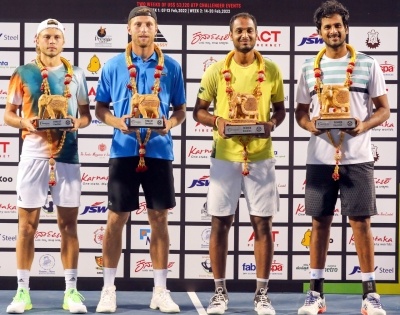 Bengaluru Open: Saketh, Ramkumar win doubles crown; Gojo, Tseng in singles final | Bengaluru Open: Saketh, Ramkumar win doubles crown; Gojo, Tseng in singles final