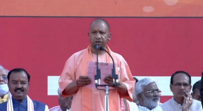 Yogi sworn in for 2nd term; UP govt gets a new complexion | Yogi sworn in for 2nd term; UP govt gets a new complexion
